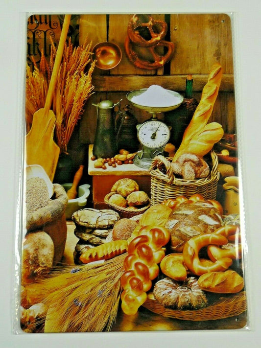 PB70 PLAQUES TOLEE vintage 20 X 30 cm : BOULANGERIE Pain