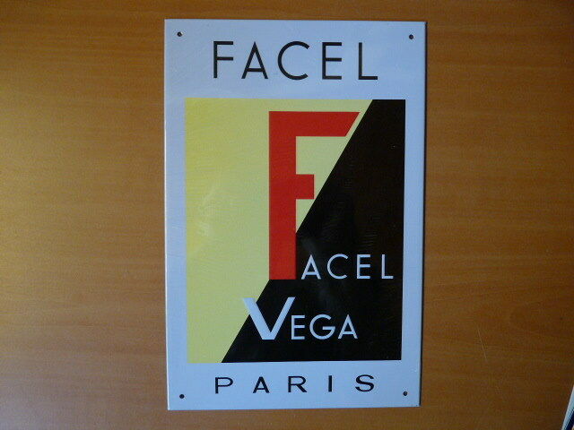 PB50 PLAQUES PUB tolée age d'or de l'Automobile n°89 18*28cm : FACEL VEGA