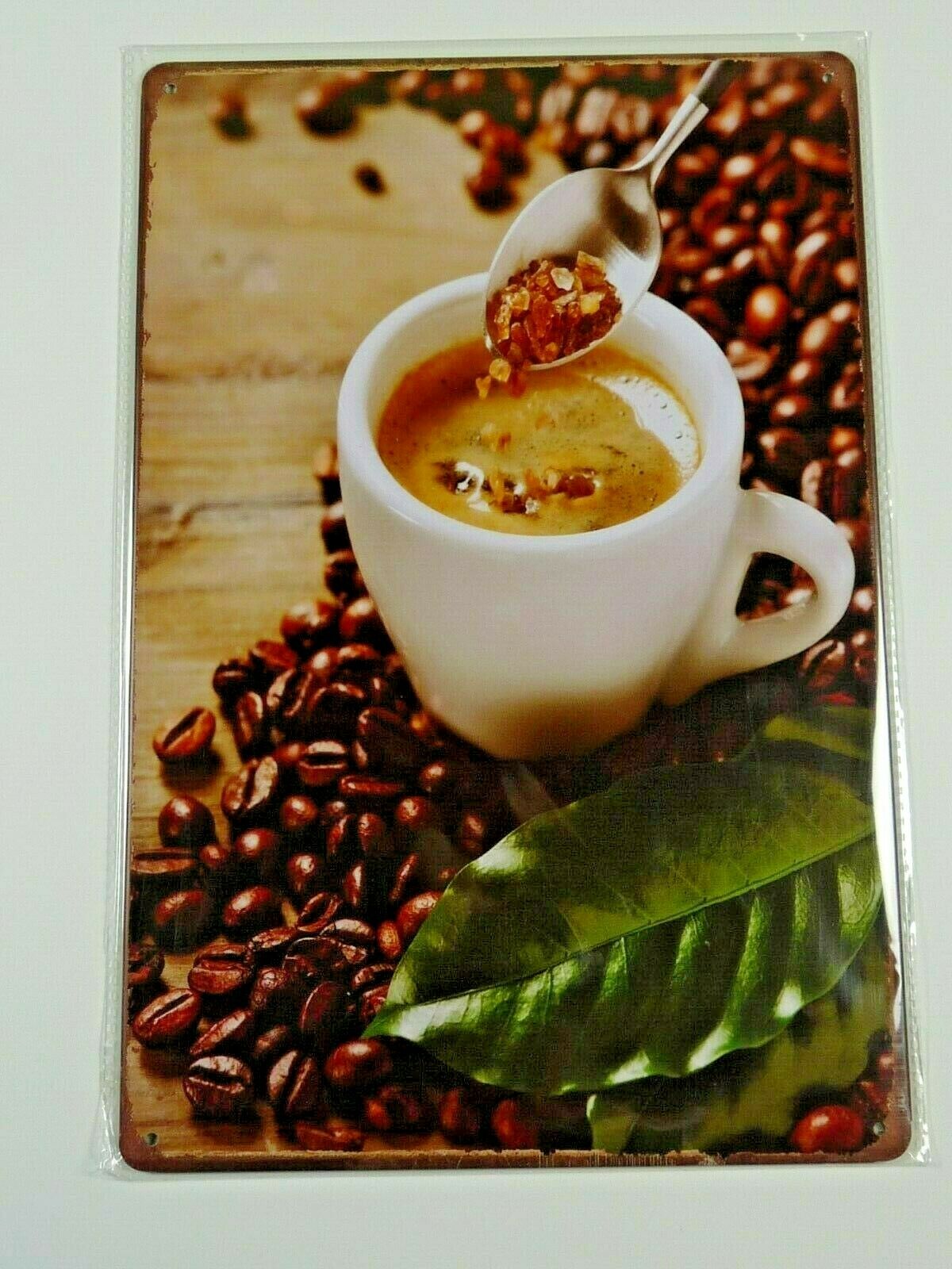 PB85 PLAQUE PUBLICITAIRE tolée age d'or : CAFÉ