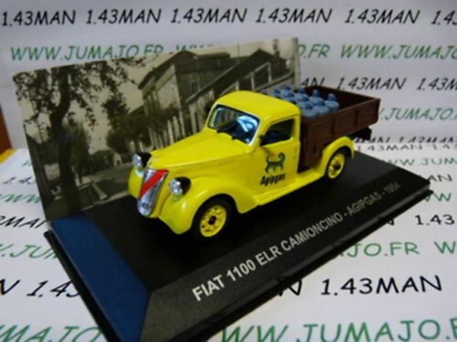 PIT30 1/43 IXO Véhicules d'époque ITALIE : FIAT 1100 ELR pick-up AGIP gaz