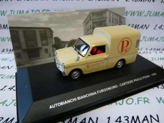 PIT2 1/43 IXO Altaya Véhicules d'époque  AUTOBIANCHI Bianchina : CARTIERE 1968