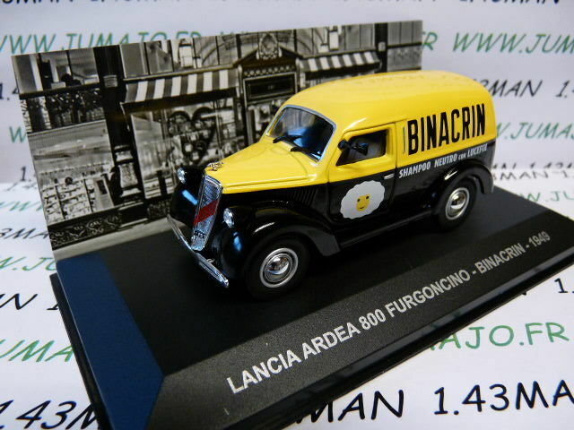 PIT63 1/43 IXO Véhicules d'époque ITALIE LANCIA ARDEA 800 BINACRIN 1949