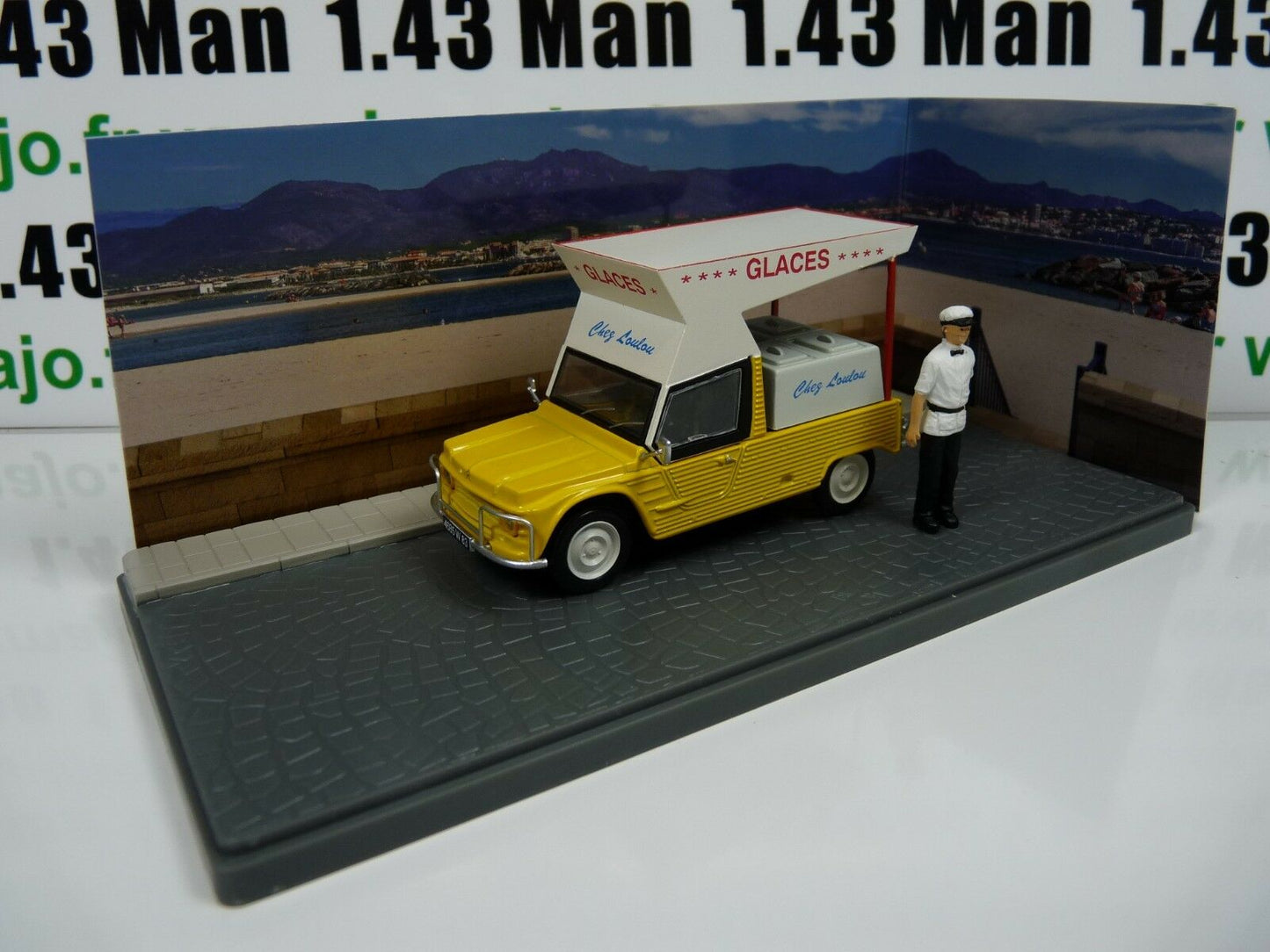 PU2 Voiture 1/43 ELIGOR Petits Utilitaires CITROEN Méhari Marchand de glaces