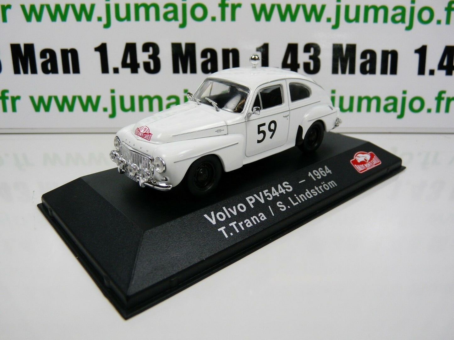 RDK2 1/43 IXO atlas MONTE CARLO scandinave VOLVO PV544S 1964 T.Trana Lindström