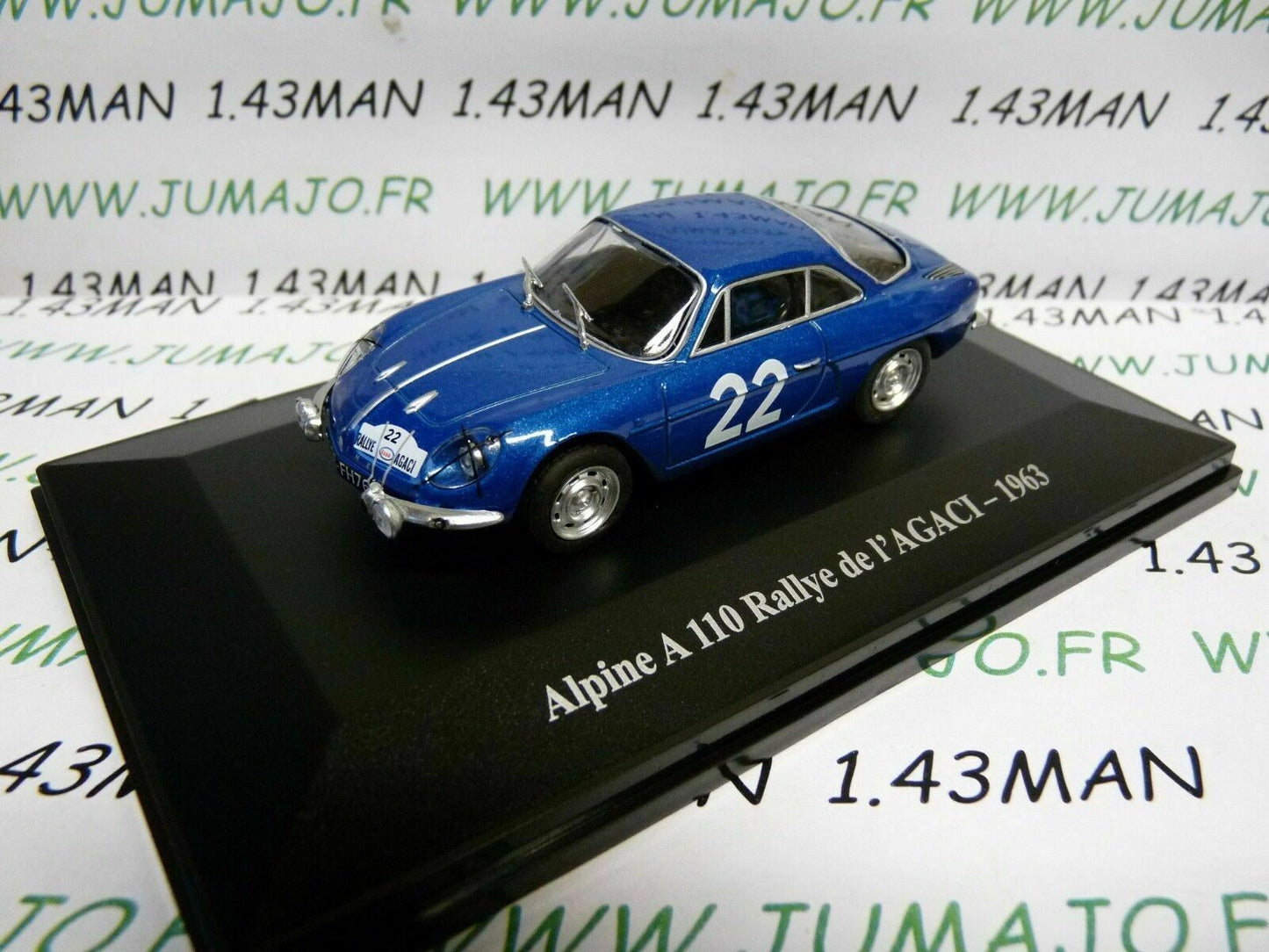 ALP17 Voiture 1/43 eligor RENAULT Alpine : A110 Rallye de l'AGACI 1963