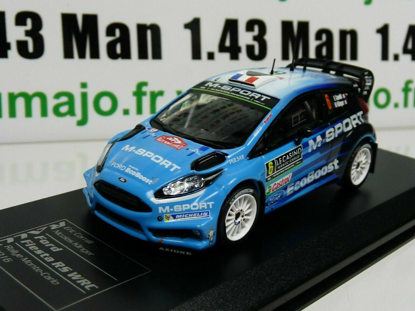 RD5 1/43 IXO Direkt Rallye : FORD FIESTA RS WRC Monte Carlo 2016 E.CAMILLI
