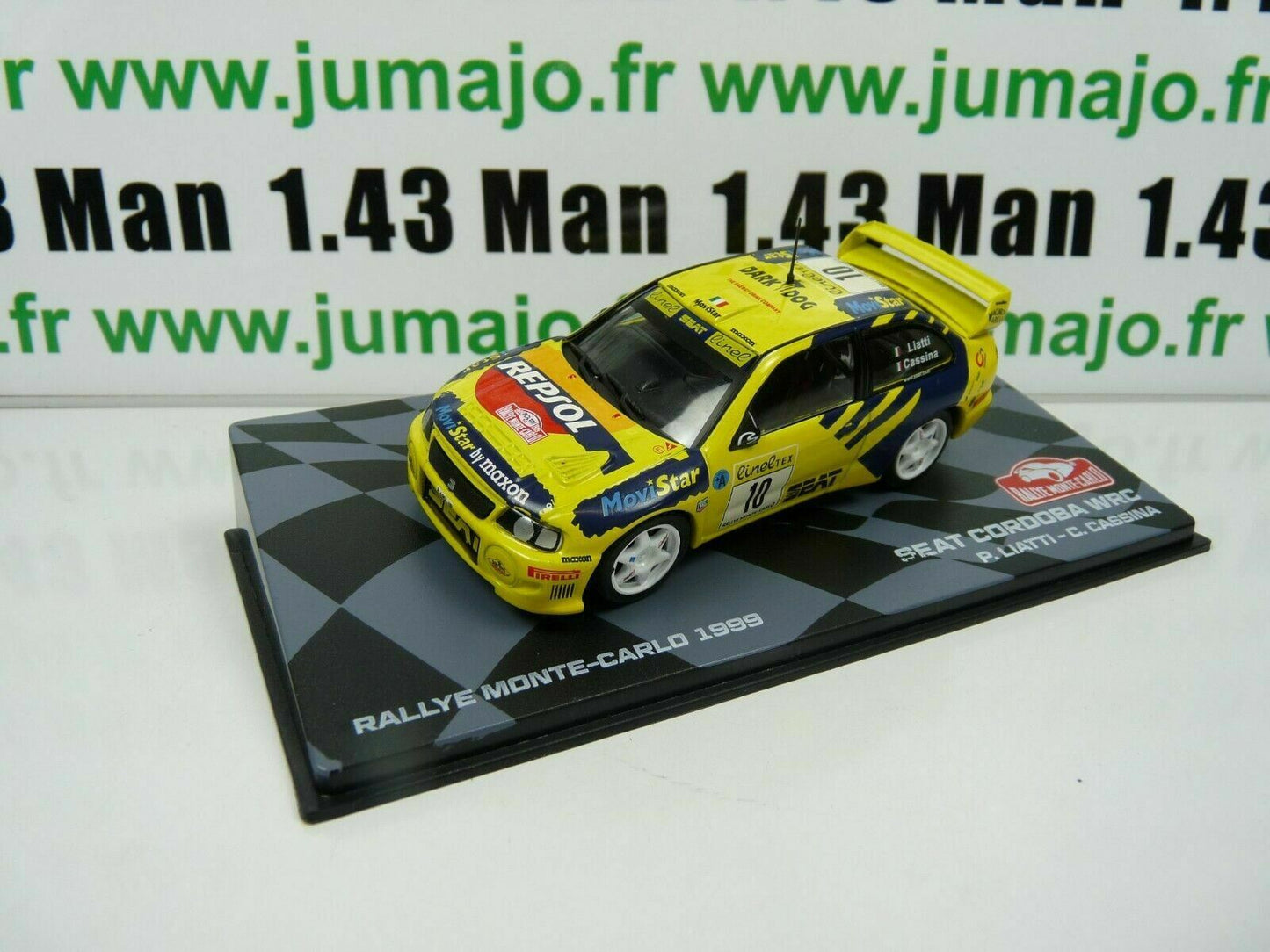 RMIT24 1/43 IXO Rallye Monte Carlo : SEAT Cordoba WRC 1999 #10 P.Liatti