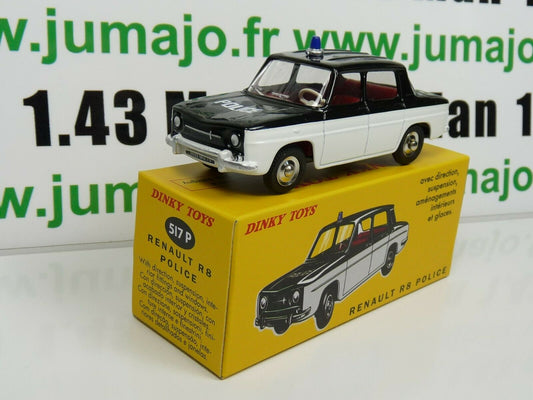 DT267 Voiture 1/43 réédition DINKY TOYS DeAgostini : RENAULT R 8 Police 517 P