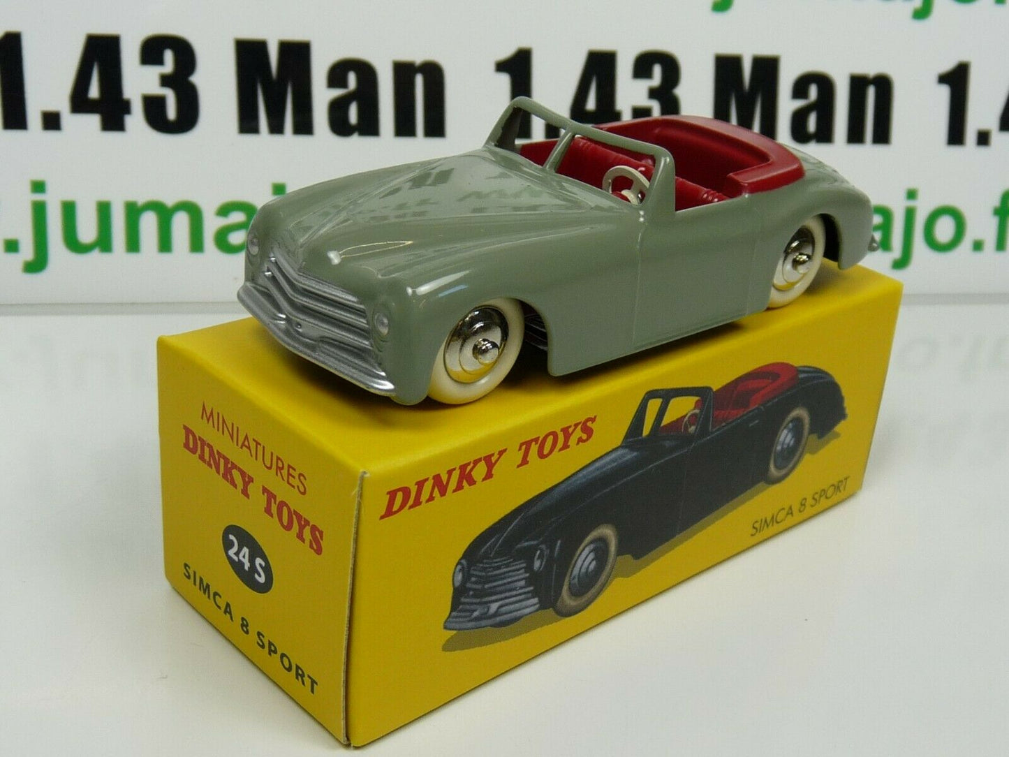 DT262 voiture 1/43 réédition DINKY TOYS DeAgostini : SIMCA 8 sport 24 S