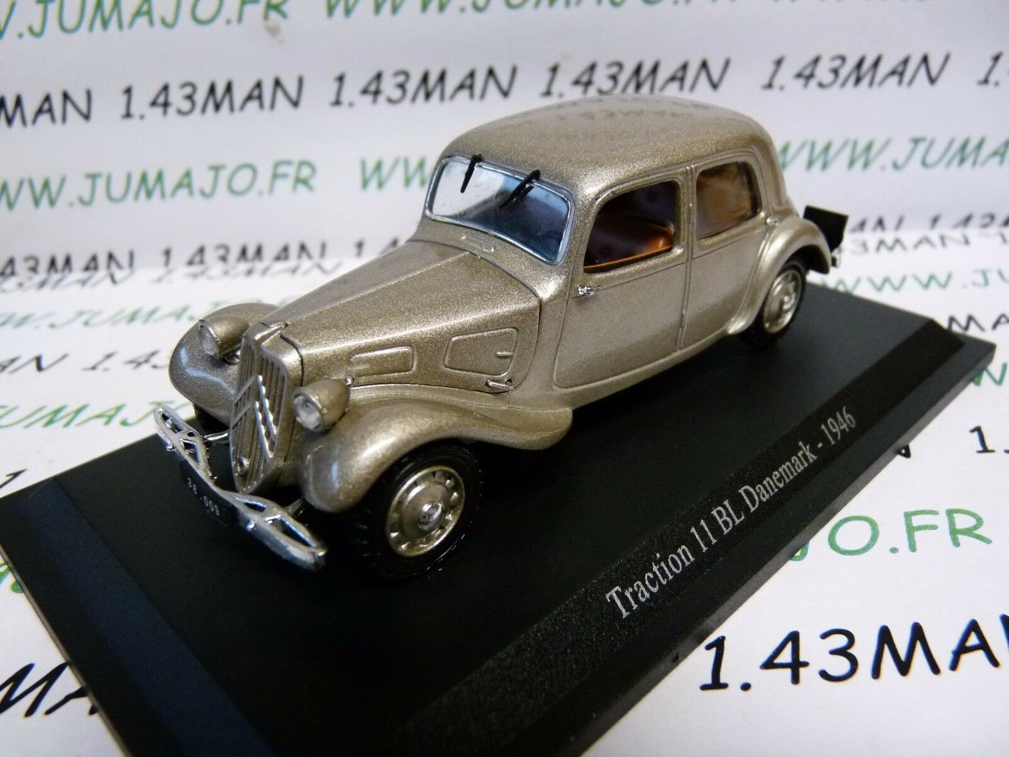 TRA76 voiture 1/43 atlas traction NOREV : traction 11 BL Danemark 1946