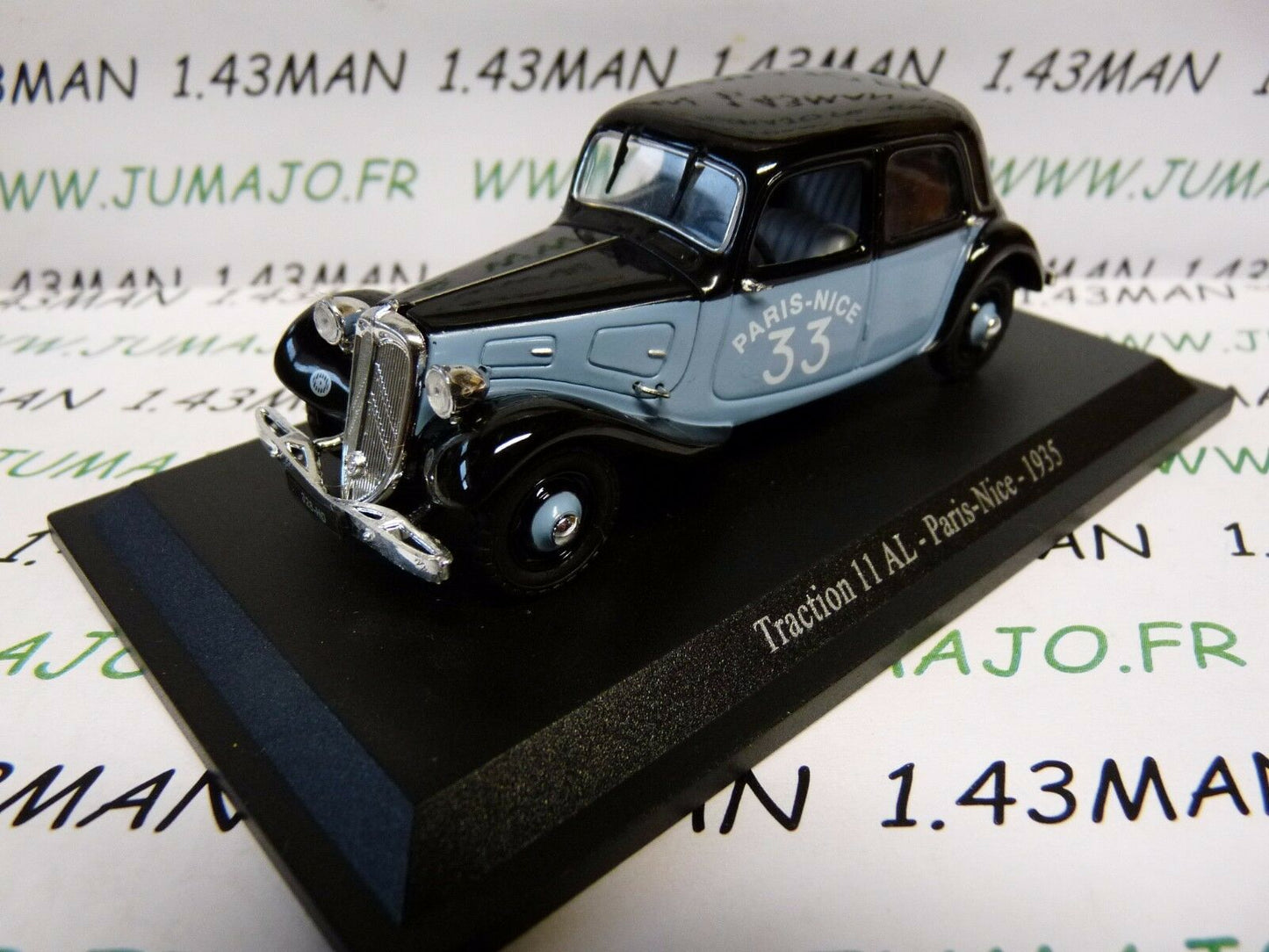 TRA28 voiture 1/43 atlas traction NOREV : traction 11 AL Paris Nice 1935
