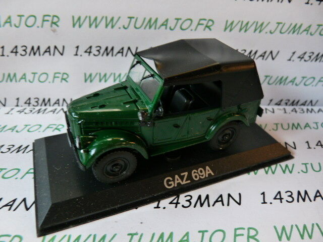 BAL30 Voiture 1/43 IXO DEAGOSTINI Balkans : GAZ 69 A 4X4 Blister abîmé