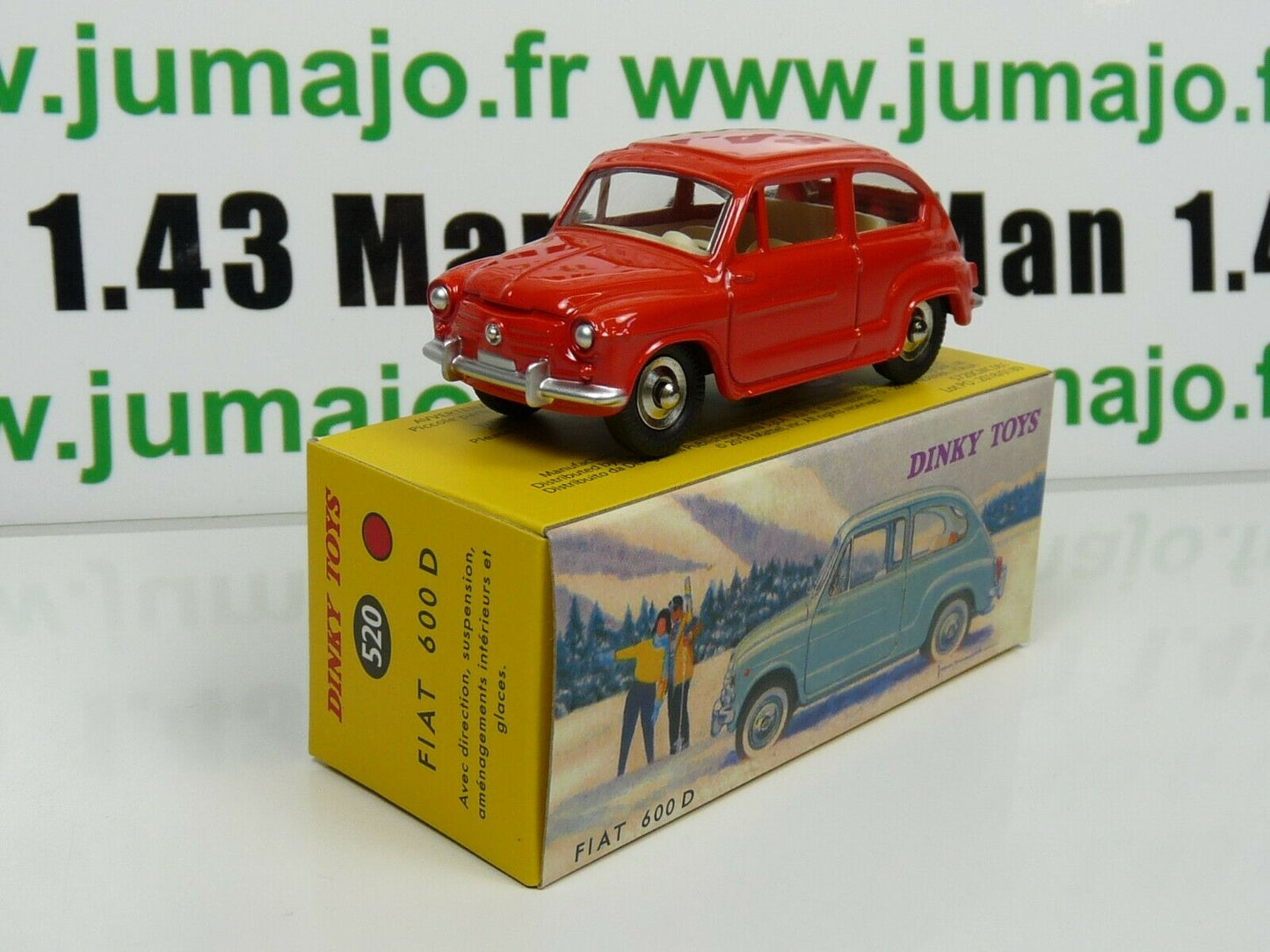 DT261 Voiture 1/43 réédition DINKY TOYS DeAgostini : FIAT 600D 520