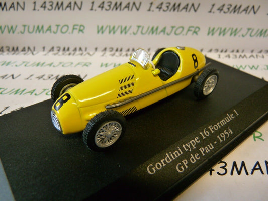 GOR21 Voiture 1/43 GORDINI Atlas ELIGOR : GORDINI Type 16 F 1 GP Pau 1954 #8