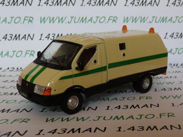 RUS38 1/43 IXO déagostini RUSSE Service : camions Transport de fonds GAZ 3302