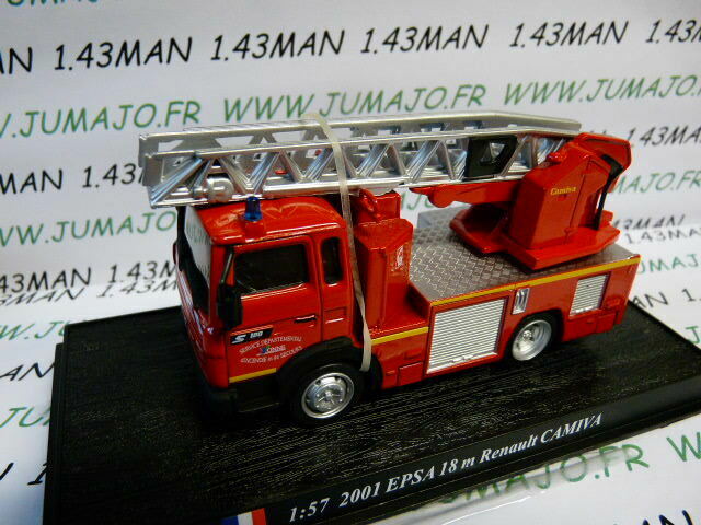 PDP21 1/57 DEL PRADO Pompiers du Monde : 2001 EPSA 18 m Renault CAMIVA