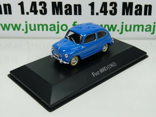 ARG4 Voiture 1/43 SALVAT Autos Inolvidables : FIAT 600D 1962 Fitito