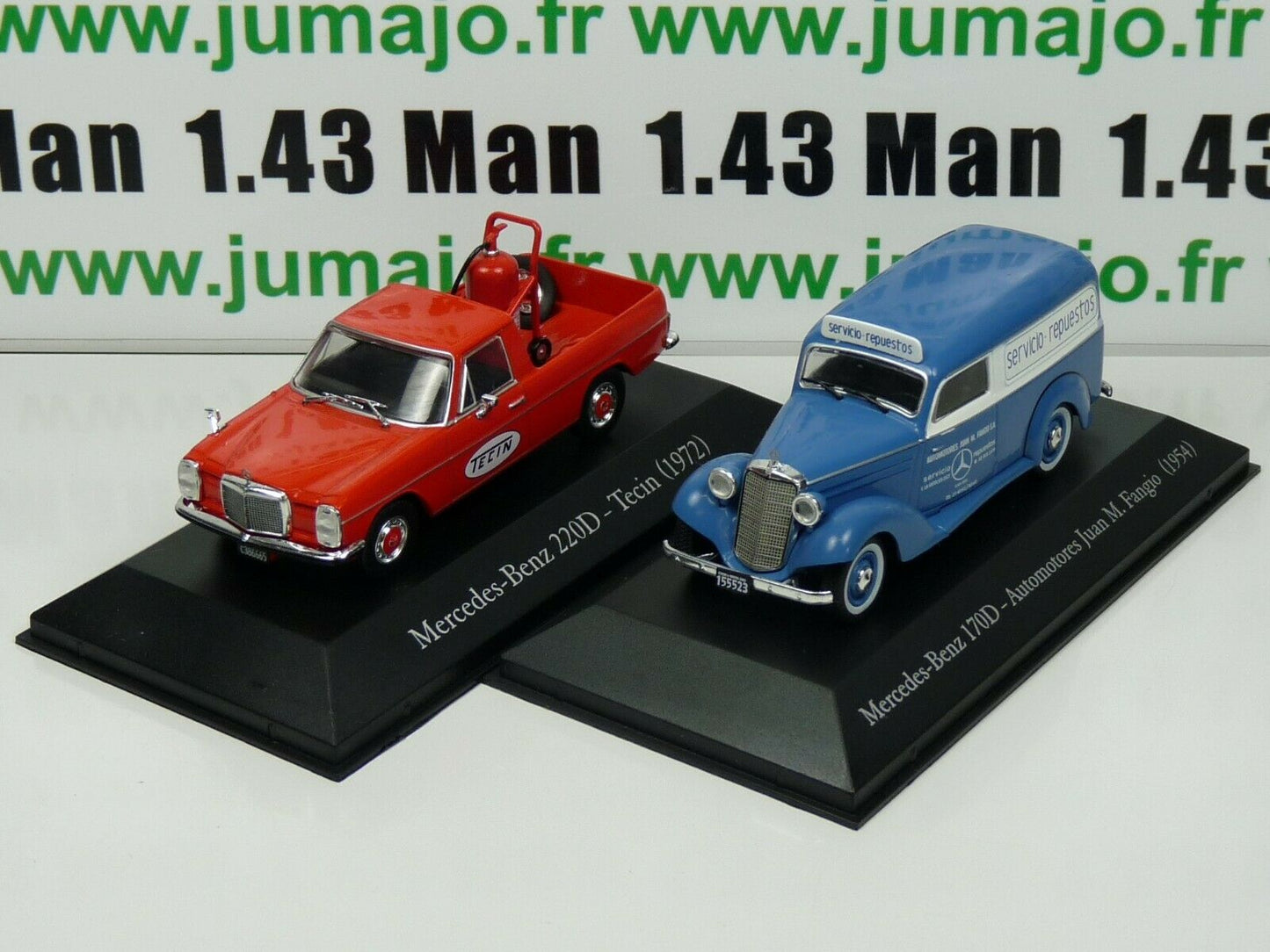 LOT 2 1/43 SALVAT Vehiculos Inolv. Servicios: Mercedes-Benz 220D et 170D