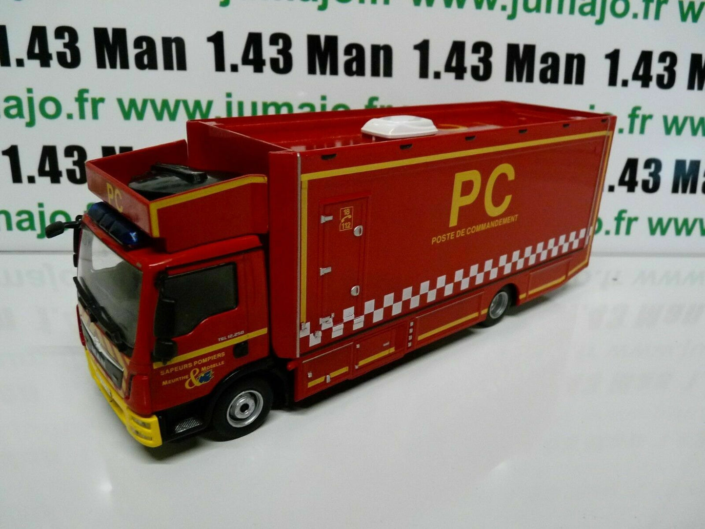 CPF55 Camion 1/43 Hachette IXO Pompiers : MAN TGL 12.250 poste commandement