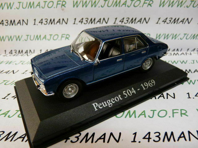 RBA8Z voiture 1/43 RBA IXO : PEUGEOT 504 1969 bleu