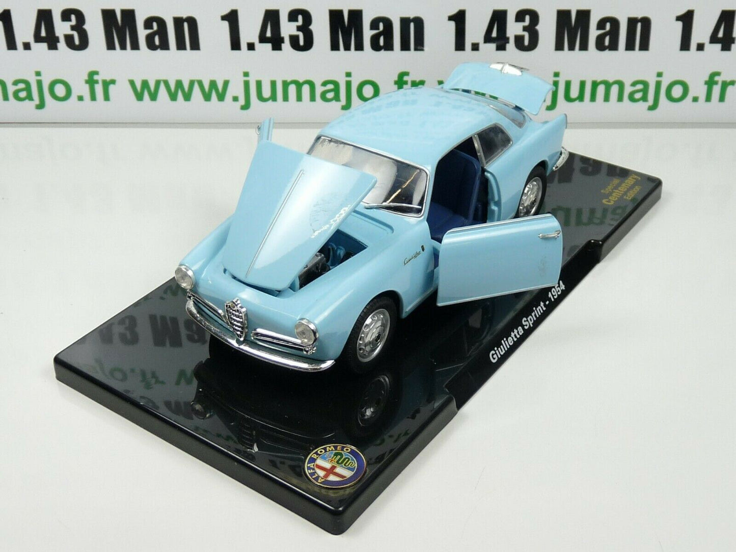 VQ61 Voiture 1/24 LEO MODELS HACHETTE : Alfa Romeo Giulietta Sprint (1954)