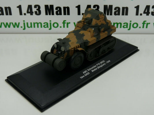 WW9 Eaglemoss 1/43 Blindés WW2 : AMC Schneider P16 (M29) Citroën Belgique 1940