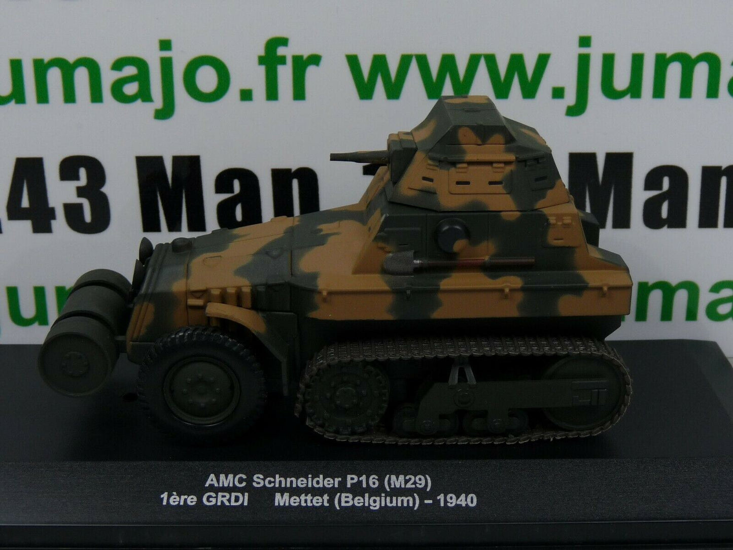 WW9 Eaglemoss 1/43 Blindés WW2 : AMC Schneider P16 (M29) Citroën Belgique 1940