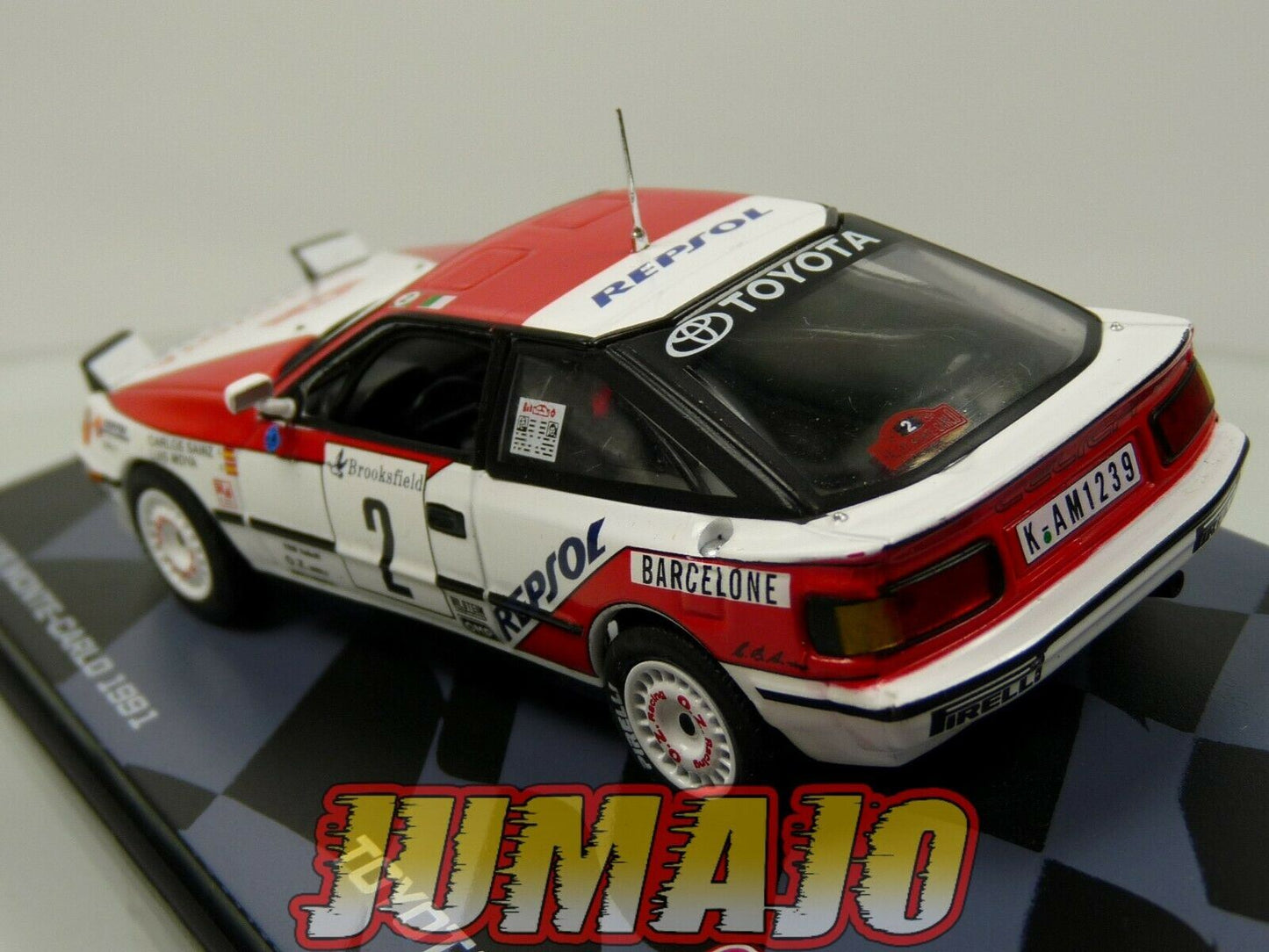 RMIT43 1/43 IXO Rallye Monte Carlo : TOYOTA Celica GT-4 1991 #2 C.Sainz