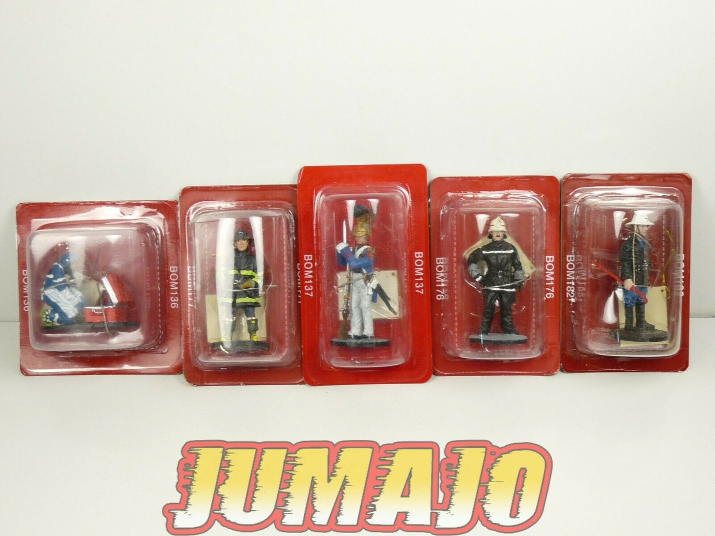 P2 lot de 5 SOLDATS POMPIERS DEL PRADO 1/32 France Allemagne Belgique USA