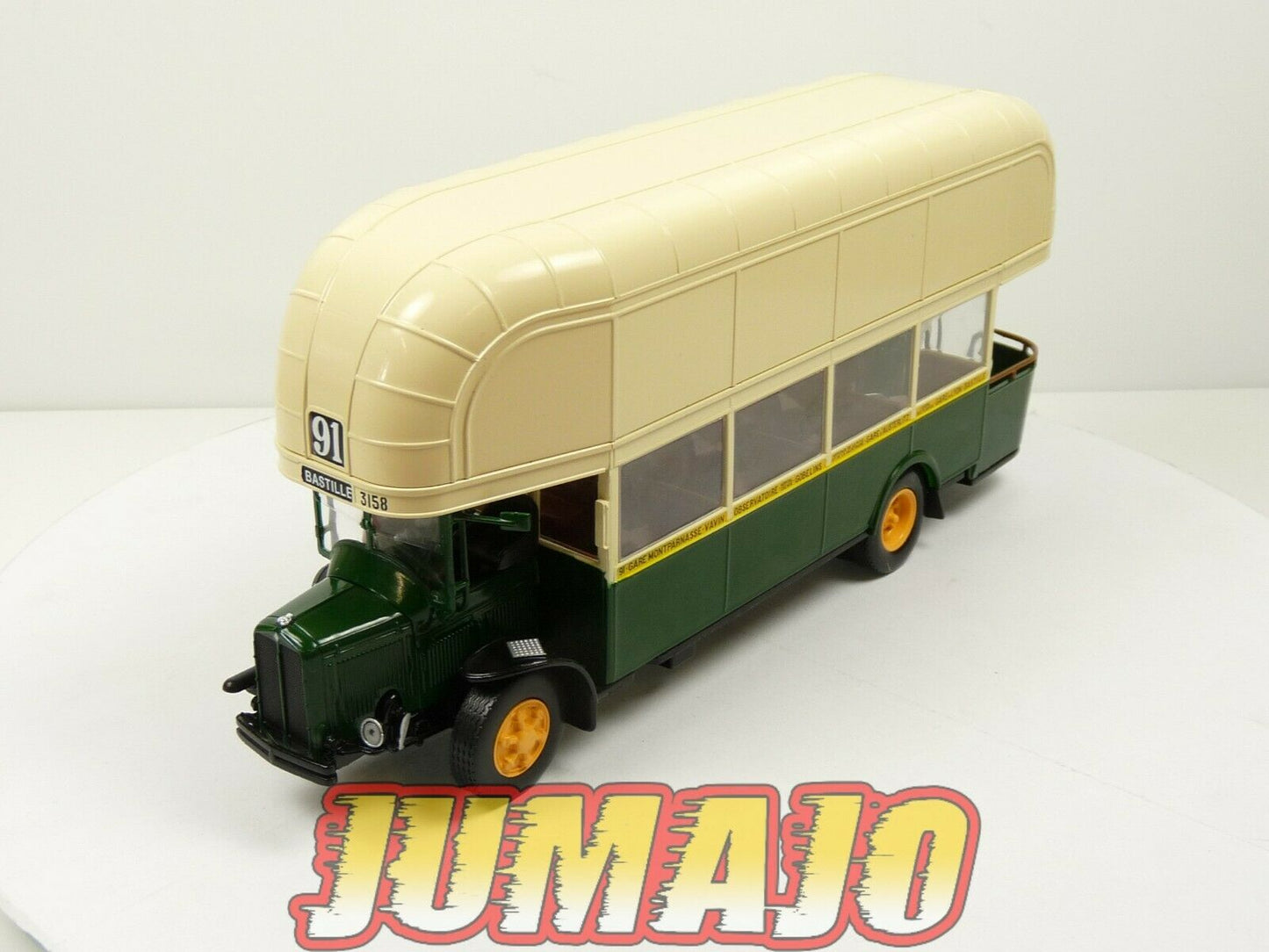 BUS70 Bus 1/43 IXO Hachette RENAULT TN4F (a gas) 105 Ligne 91 1940 France