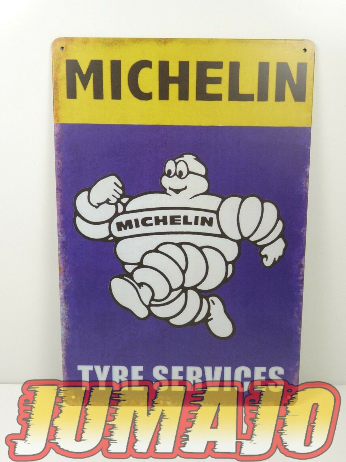 PB105 PLAQUES TOLEE vintage 20 X 30 cm : MICHELIN TYRE SERVICES