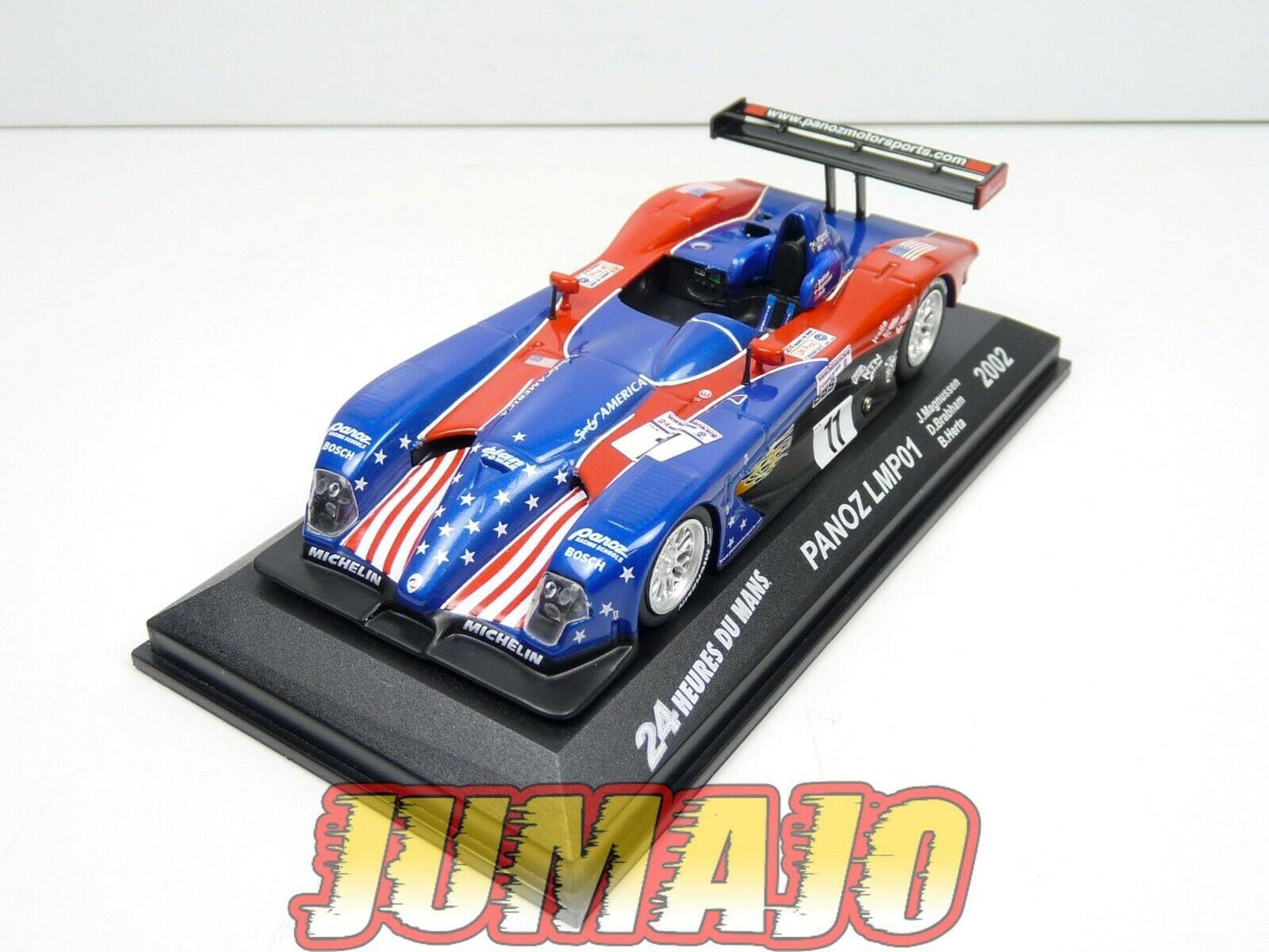 24H7 voiture 1/43 IXO 24 Heures Le Mans : PANOZ LMP01 Brabham 2002 #11