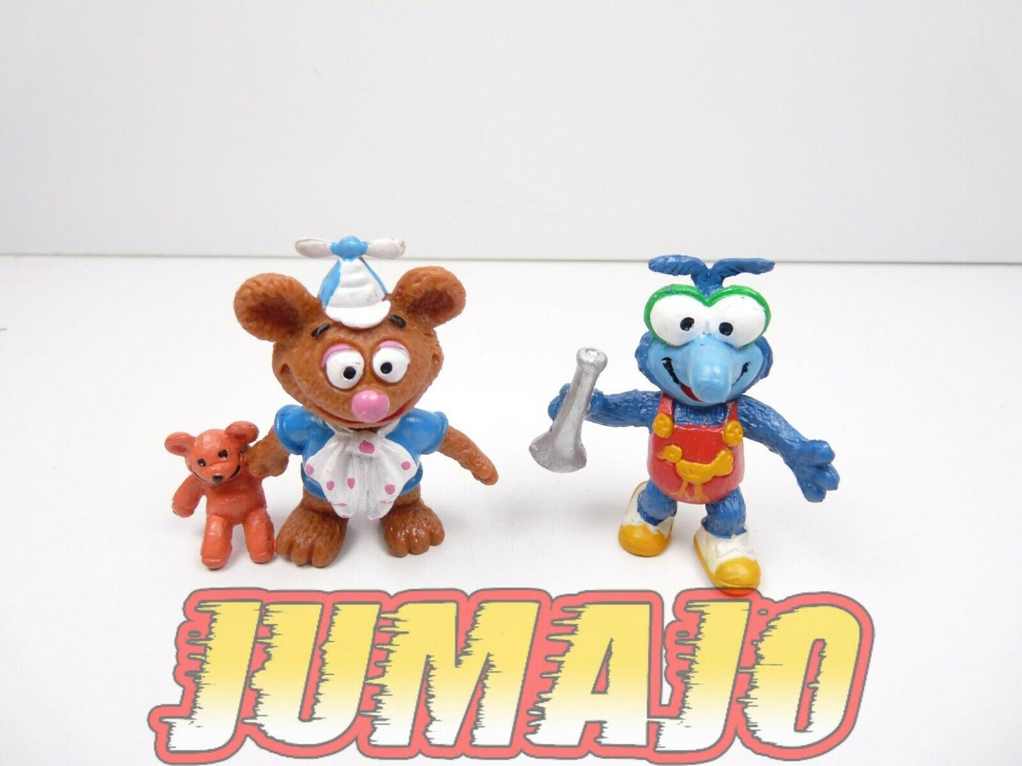 FIG49a lot 2 figurines PVC comic spain 6cm Muppet show baby 1983 FOZZY GONZO