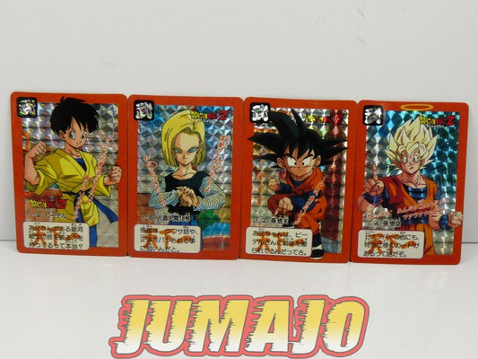 DBZ lot 4 cartes Dragon Ball Z : goku goten C-18 Videl