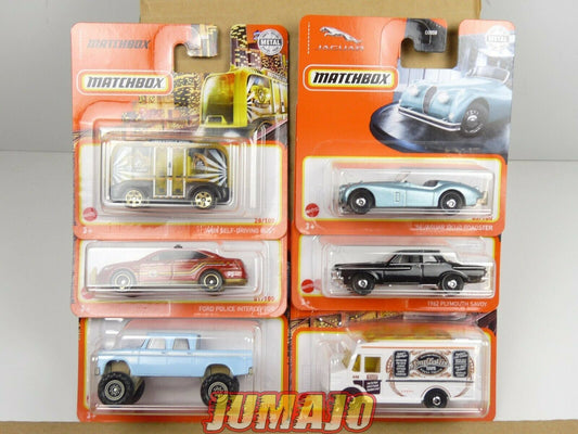 TRI21 6 X 3 inches Matchbox Voiture Jaguar XK140 Plymouth Dodge D200 Ford police