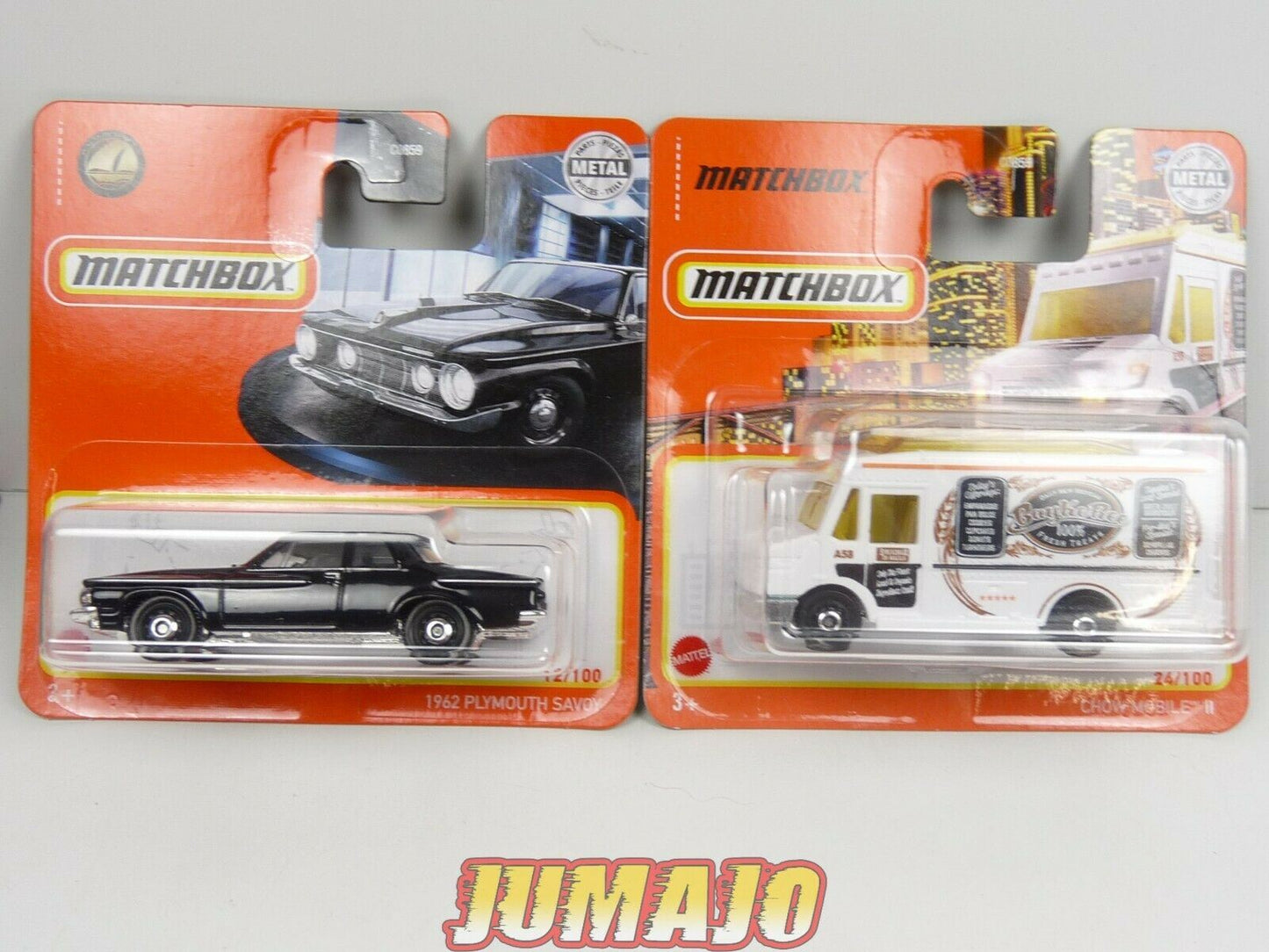 TRI21 6 X 3 inches Matchbox Voiture Jaguar XK140 Plymouth Dodge D200 Ford police