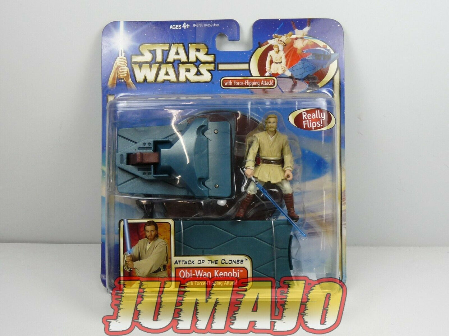 BLI28 figurine STAR WARS AOTC Attack of the clones OBI WAN KENOBI force flipping