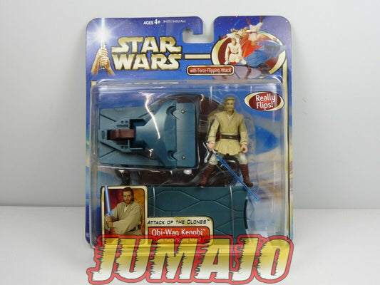 BLI28 figurine STAR WARS AOTC Attack of the clones OBI WAN KENOBI force flipping