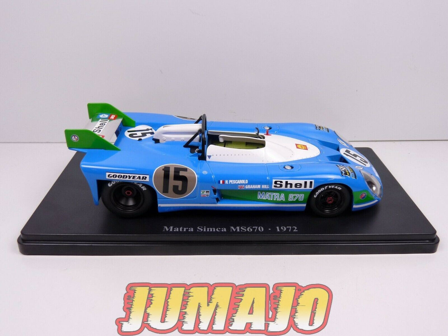 TES1 Voiture 1/24 Hachette Test 24 heures MANS MATRA SIMCA MS670 1972 winner #15