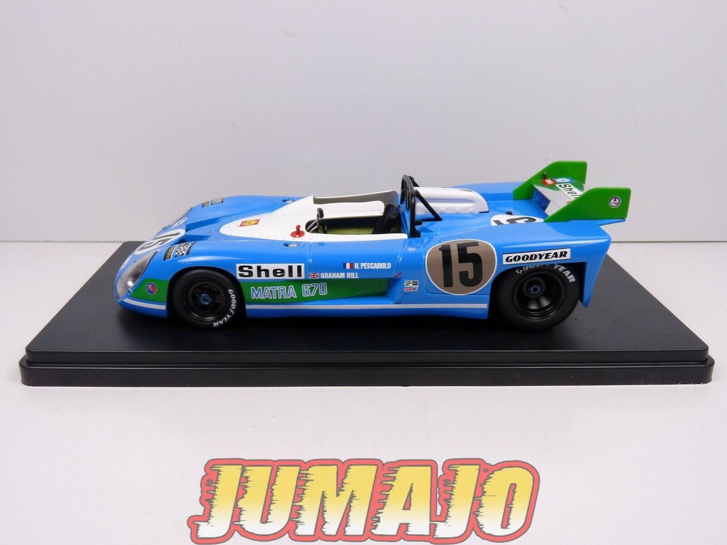 TES1 Voiture 1/24 Hachette Test 24 heures MANS MATRA SIMCA MS670 1972 winner #15