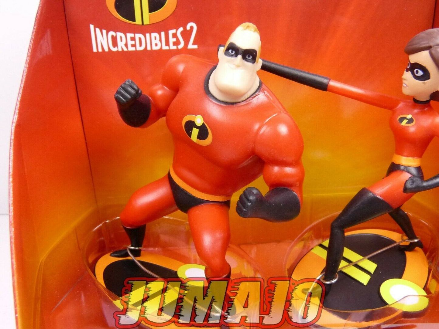 BLI33 lot 2 figurines PVC BULLY Disney Pixar 10cm Incredibles 2 indestructibles