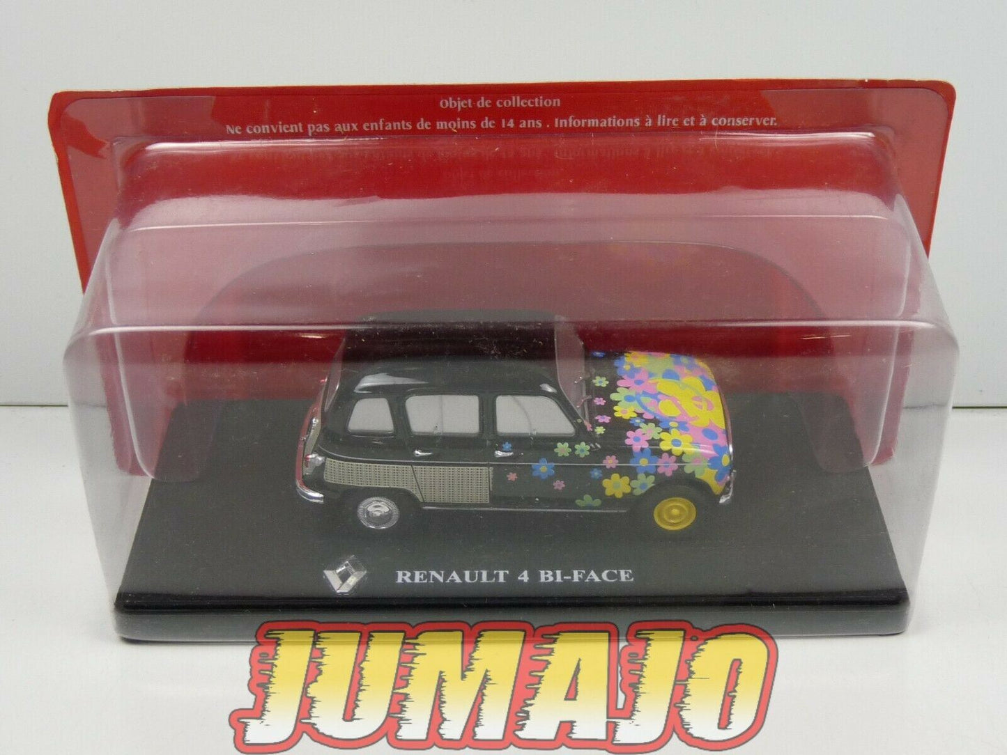 R4L53 Passion RENAULT 4 L 1/43 : 4L Bi-Face (peace and Love)