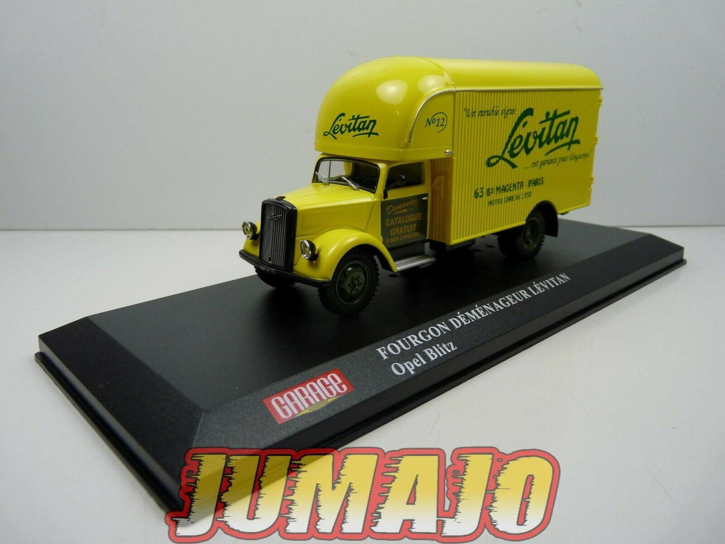 GM30 Camion 1/43 IXO HACHETTE Garage moderne : OPEL Blitz Déménageur Lévitant