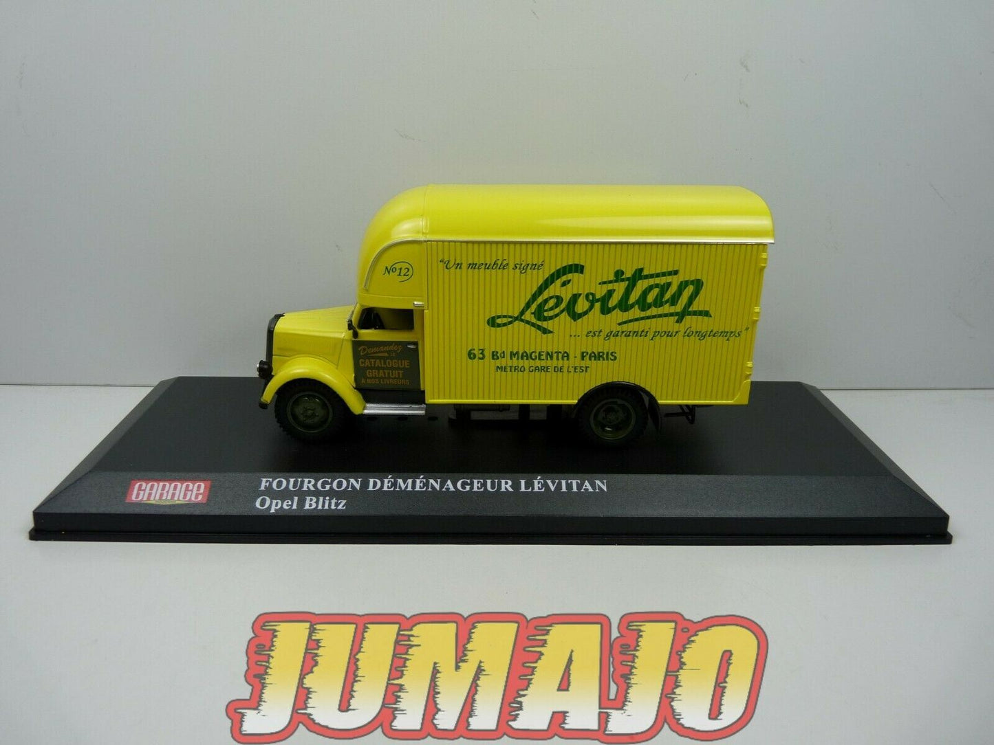 GM30 Camion 1/43 IXO HACHETTE Garage moderne : OPEL Blitz Déménageur Lévitant