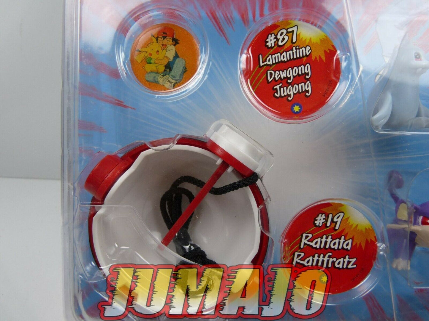 BLI39 2 Figurine Pokémon Battle Figures Lamantine #87 Rattata #19 Poké Ball