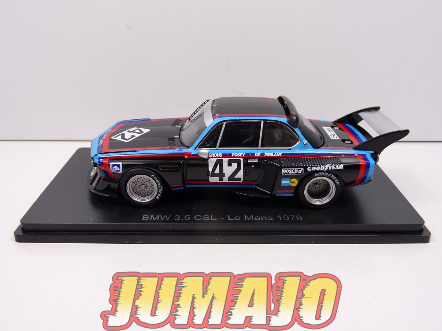 24H126 1/43 HACHETTES 24 Heures Le Mans BMW 3.5 CSL 1976 Posey