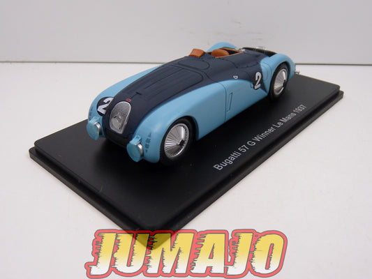 24H160 1/43 HACHETTE Japon 24 Heures Le Mans : Bugatti 57 G Winner 1937 Wimille Benoist