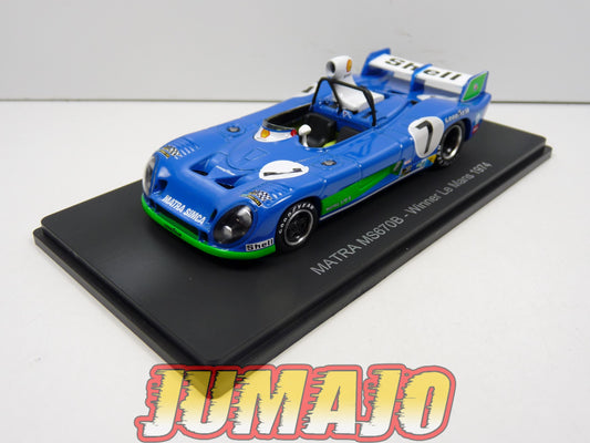 24H96 1/43 HACHETTES 24 Heures Le Mans Matra MS670B Winner 1974 Pescarolo Larrousse