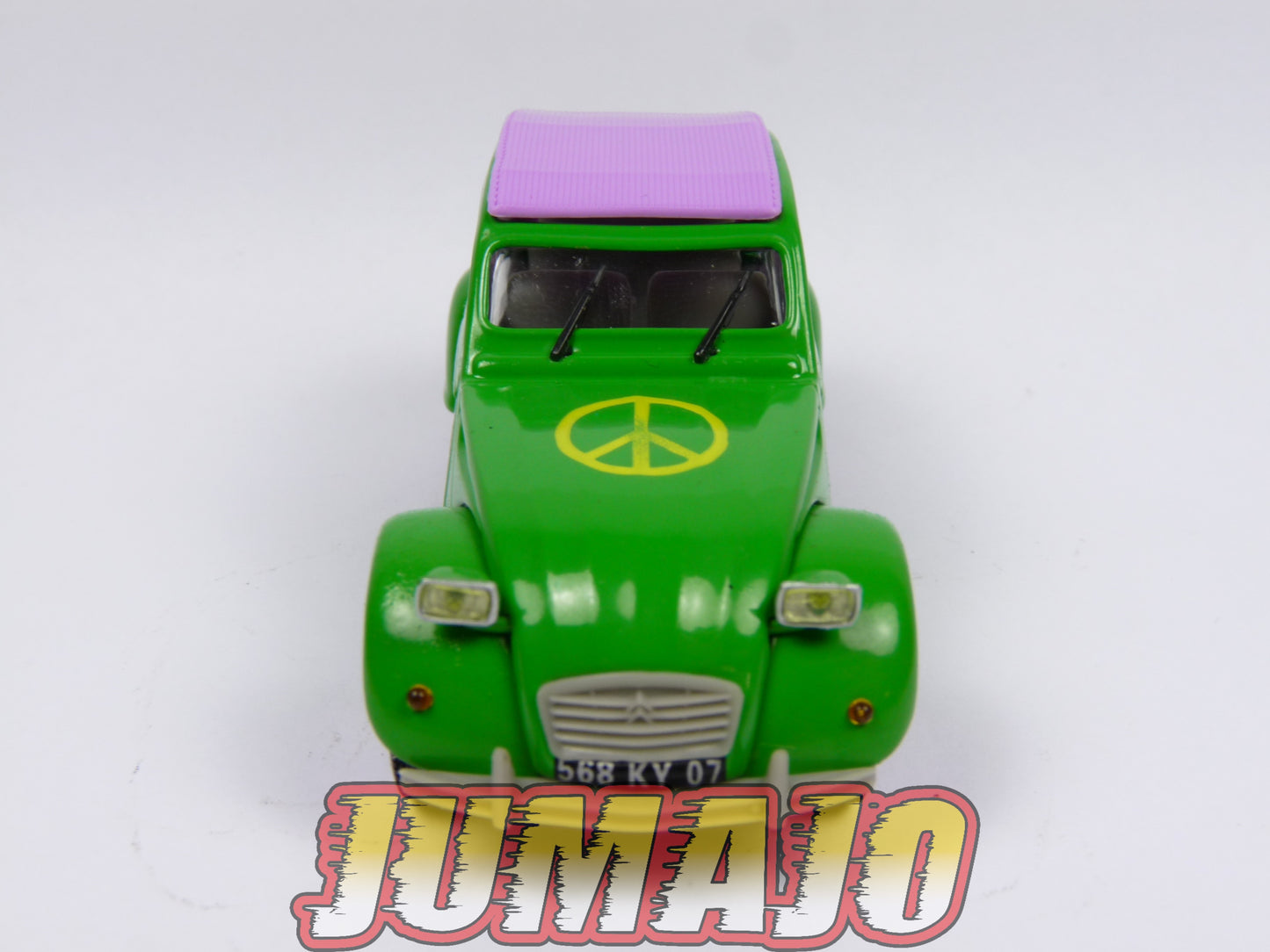 2CV18 Voiture 1/43 NOREV Citroen : 2CV HIPPIE Peace and love
