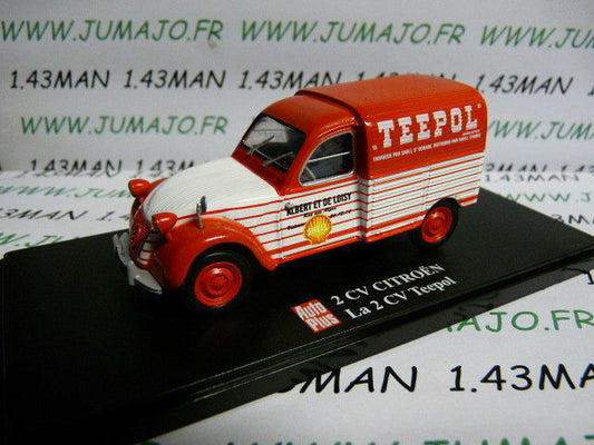 2CVAP54 voiture 1/43 ELIGOR Auto plus : CITROEN 2CV n°33 Camionnette TEEPOL SHELL
